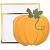 Pipilo Press Pumpkin Shaped Notecards and Gold Foil Envelopes for Thanksgiving and Halloween Parties (4.75 x 4.75 In, 24 Pack) - 2 of 4