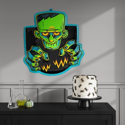 26.91"x24.52" Halloween Monster Vac Form Sign Unframed Wall Art - Hyde and EEK! Boutique™