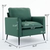NicBex Couches for Living Room Cat Paw Leather Upholstered Single Armchair Sofa Modern Design Accent Sofa - 3 of 4