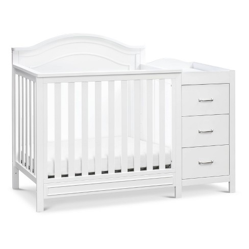 DaVinci Charlie 4 in 1 Convertible Mini Crib Changer White