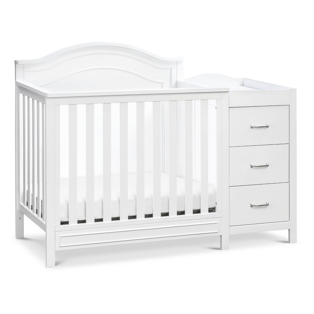 Photos - Kids Furniture DaVinci Charlie 4-in-1 Convertible Mini Crib & Changer - White 
