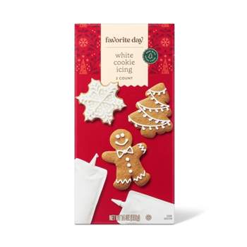Holiday Cookie Icing Set - White - 14oz - Favorite Day™