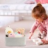 Aoibox Small Woven Storage Baskets 12x8x5 Inches Decorative Cotton Rope Bins for Organizing Shelves Closets Toys 3 Pack Grey - 3 of 4