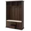 Sapphtopaz 3-in-1 Entryway Hall Tree with Open Shelf&Drawers,Entryway Bench with Shoe Cabinet&Cushion,Coat Rack with 3 Hook for Entryway,Hallway - 2 of 4