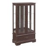 Curio Cabinet With Light, Glass Cabinet With Adjustable Glass Shelves, 2 Doors And 1 Drawer Glass Cabinet Display-Cuddlewood - image 4 of 4