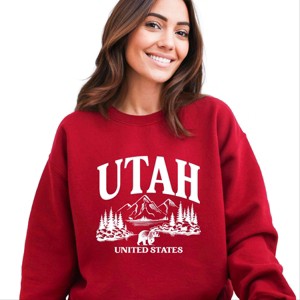 Simply Sage Market Utah Forest Scene Sweatshirt - 1 of 4