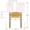 Crystorama Lighting Bromley 2 - Light Sconce in  Vibrant Gold - 2 of 4