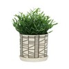 Sagebrook Home Set of Two 6"H/8"H Ceramic Abstract Tiled Design Planters for Living - 4 of 4