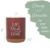 Elanze Designs Eat Drink Love Red X-Large Cork Bottom Kitchen Utensil Holder - 2 of 4