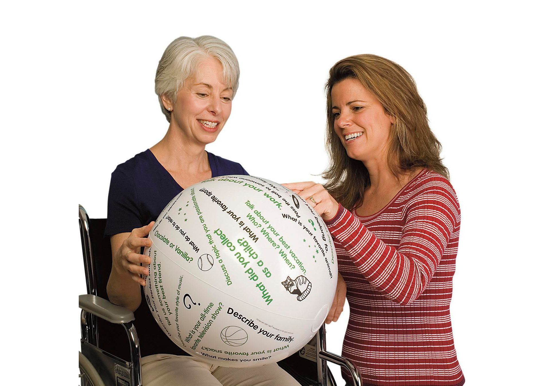 S&S Worldwide Toss N Talk-About Getting Acquainted Ball 24in