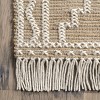 Nuloom Viola Hand Loomed Jute and Wool Textured Tassel Indoor Area Rug, Off-White, 5'x8' - 3 of 4