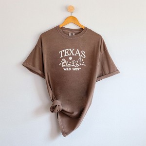 Simply Sage Market Women's Texas Wild West Short Sleeve Garment Dyed Tee - 1 of 3