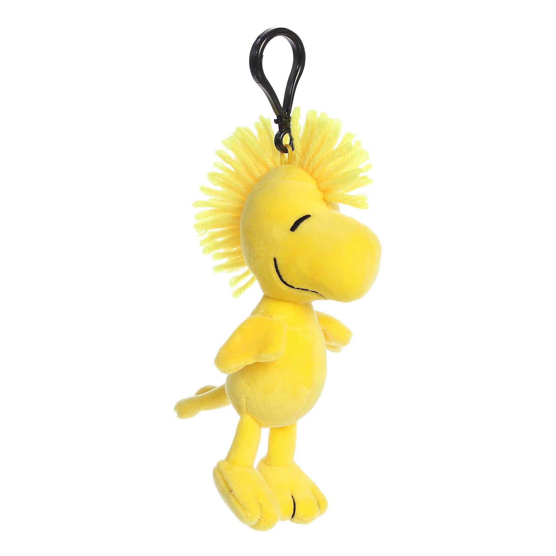 Aurora Mini Woodstock Clip-On Peanuts Adorable Stuffed Animal Yellow 5"