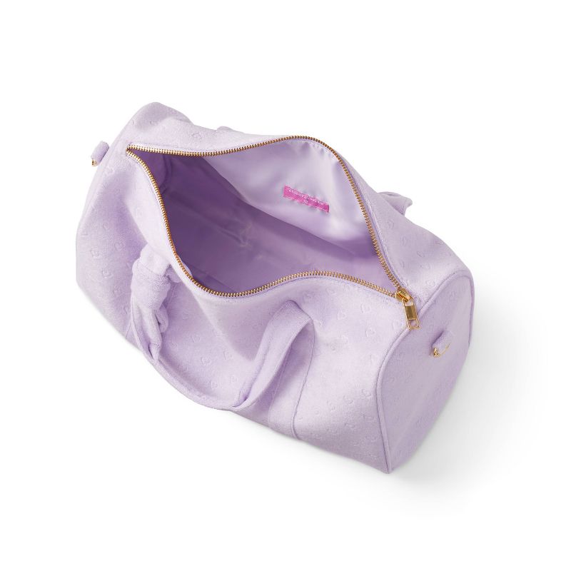 Terry Cloth Embossed Mini Hearts Duffle Bag - Stoney Clover Lane x Target Light Purple, 4 of 5