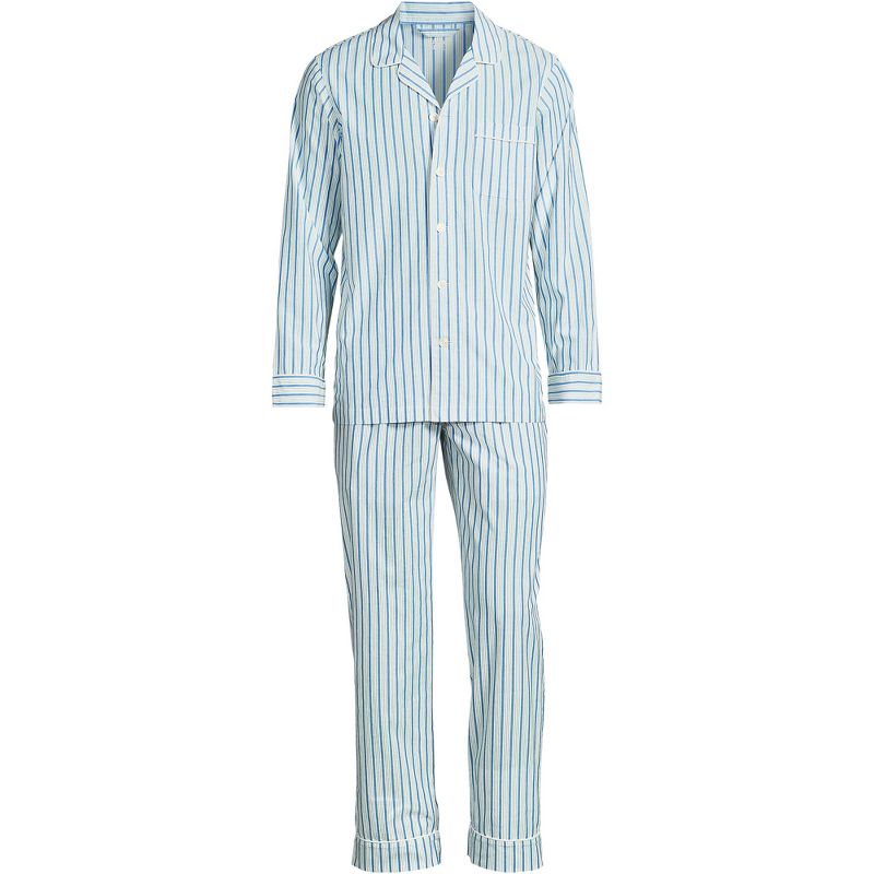 Lands' End Men's Long Sleeve Essential Pajama Set, 3 of 4