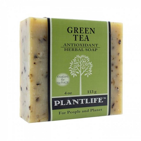 Plantlife Green Tea Bar Soap – Moisturizing, Soothing, Handcrafted, Plant-Based – Made in California, 4oz - image 1 of 2