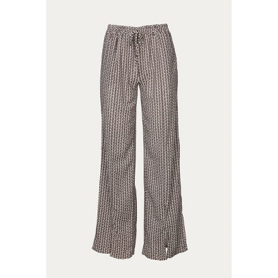 Women's RELAXED SLIT-HEM PRINTED JERSEY PANT - ESLEY COLLECTION