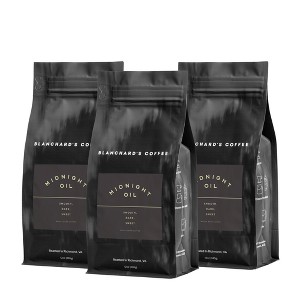 Blanchard's Coffee Co. Midnight Oil Dark Roast Whole Bean 3 Pack of 12oz Bags - 1 of 1