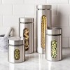 Le'raze 4pc Stainless Steel Canister Set for Kitchen Counter with Glass Window & Airtight Lids - 4 of 4
