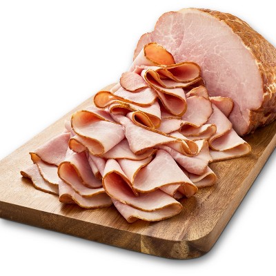 Uncured Ham off the Bone - Deli Fresh Sliced - price per lb - Good &#38; Gather&#8482;_1