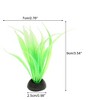 Unique Bargains Aquarium Plastic Plants for Fish Tank Landscape Decoration Green 3.54" 20 Pcs - 4 of 4