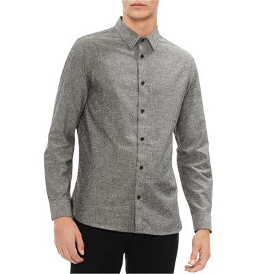 Calvin Klein Mens Confetti Button Up Shirt
