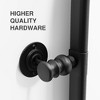31 In.H X 24 In.W Black Iron Runway Hardware Hanging Mirror Frame Wall Mirror - 4 of 4