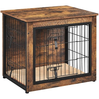 Yaheetech Industrial Multi-functional Dog Crate Furniture Wooden Dog Kennel