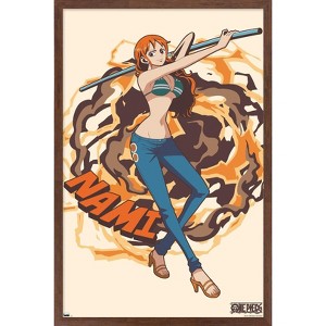 Trends International One Piece: Fishman Island - Nami Staff Framed Wall Poster Prints - 1 of 4
