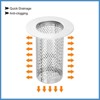 Unique Bargains Stainless Steel Bathroom Kitchen Hair Floor Drain Strainer - 3 of 3