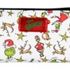 How The Grinch Stole Christmas Grinch And Max faux Saffianno Leather Zip Closure Wallet White - 4 of 4