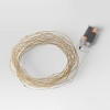 10.5' 30ct. Battery Operated LED Dewdrop Fairy String Lights Warm White with Wire - Room Essentials™ - 4 of 4