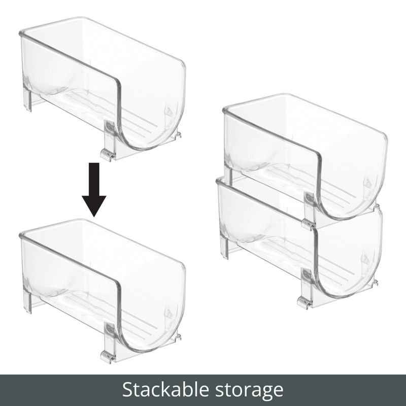 mDesign Wine Rack, Water Bottle Storage Organizer Holder, Stackable, 5 of 10