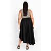 Women's Plus Size Eva Skirt - black | CITY CHIC - image 3 of 4