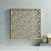 Dahlia Studios Laser Cut Puzzle Screen 24" Square Glossy Gold Wall Art - 2 of 4