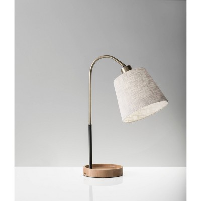 21" Jeffrey Table Lamp Steel - Adesso