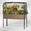 CedarCraft Elevated Spruce Planter: Outdoor Garden Bed with Protective Covers, 21"x47"x30", Rectangular - 2 of 4