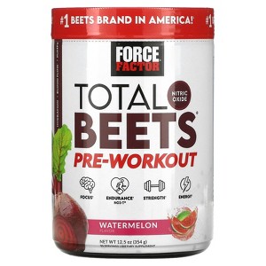 Force Factor Total Beets®, Pre-Workout, Watermelon, 12.5 oz (354 g) - 1 of 2