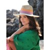 Shiraleah Natural Alannis Sun Hat with Pink and Orange Detail - 4 of 4