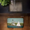 Stupell Industries Coastal Breeze Lighthouse Harbor Printed Anti-Fatigue Floor Mat, design by Warren Kimble, 30"x18" - 3 of 4