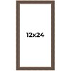 PosterPalooza | Panoramic Elegant Brown Picture Frame - UV Acrylic, Foam Board Backing, Hanging Hardware - 2 of 4