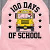 Girls' - Peanuts - Snoopy One Hundred Days Of School Shirt Tail Raglan Graphic T-shirt - 2 of 4