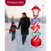 Itopfox 7ft Christmas Inflatable Lighthouse with North Pole Road Sign Built-in LED for Outdoor Yard Lawn Party Holiday Decor 1 Piece - 2 of 4