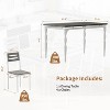 5 Piece Dining Table Set, Industrial Style Dining Table and Chairs Set for 4, Kitchen Table Set for Dining Room Kitchen Apartment - 2 of 4