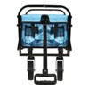 FURNIinspire Outdoor Serving Carts Colorful Collapsible Foldable Wagon Cart Beach Wagon Utility Wagon Grocery Cart 225lbs, Blue, 35.04"*22.44"*38.58" - 2 of 4