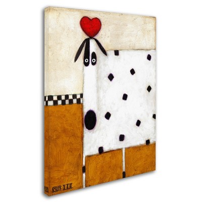 Trademark Fine Art -Daniel Patrick Kessler 'Love Dog' Canvas Art