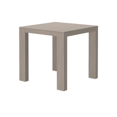 Seashell Wirebrush Solid Pine Wood Square Counter Height Table