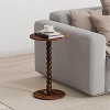 Ridstar Modern Decorative Side Table with Solid Wood Legs for Living Room, Bedroom & Bathroom-Brown - 3 of 4