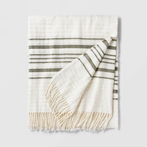 Striped Gauze Throw Blanket - Threshold™ designed with Studio McGee - image 1 of 4