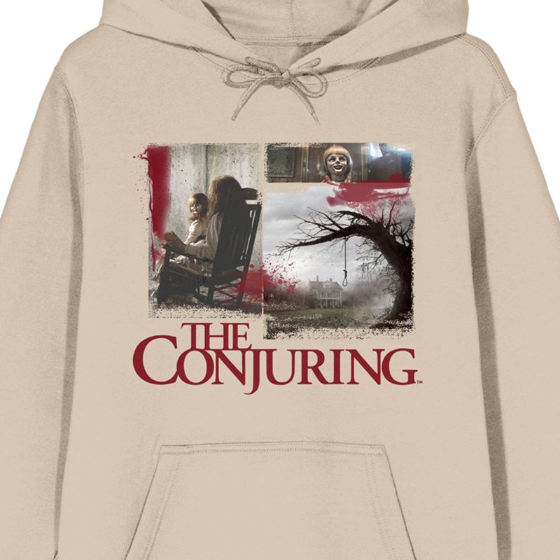 The Conjuring Photo Collage Long Sleeve Sand Women's Hooded Sweatshirt, 2 of 4